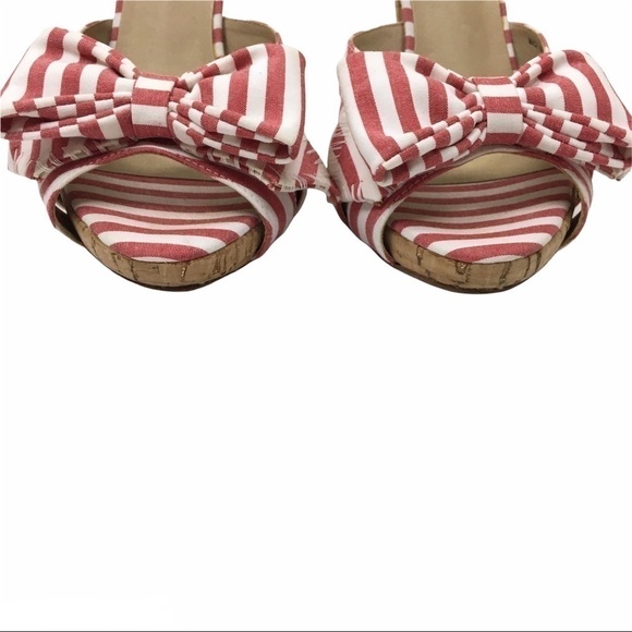 DANIBLACK Bow Heels Striped Patriotic Preppy Minnie Mouse Pinup Style Size 7 - Picture 6 of 16
